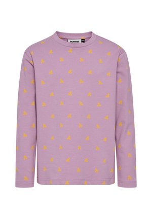Langærmet T-shirt - lavender mist