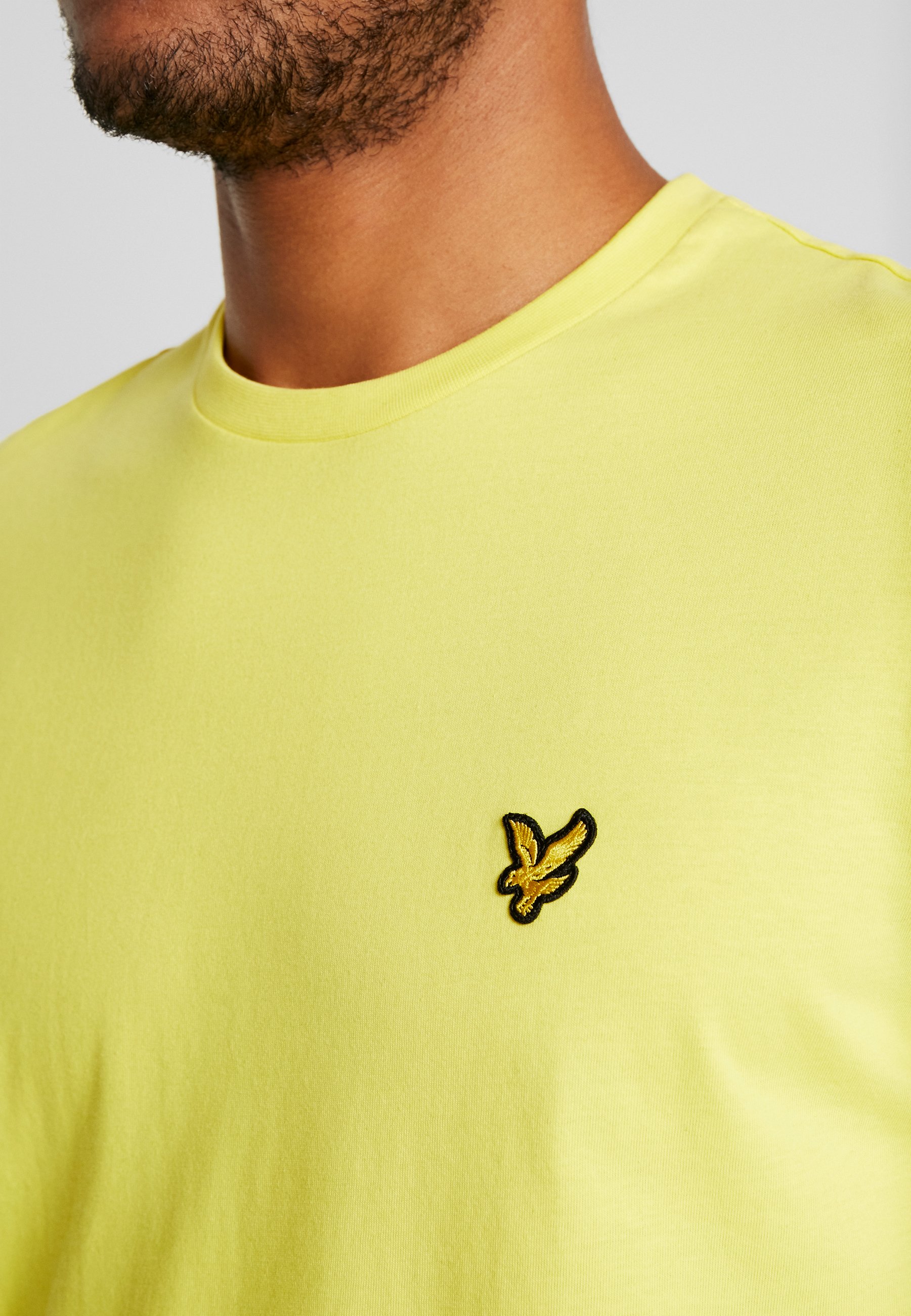 lyle and scott yellow t shirt
