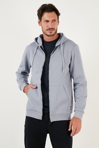 Buratti Sudadera con cremallera - blue/grey