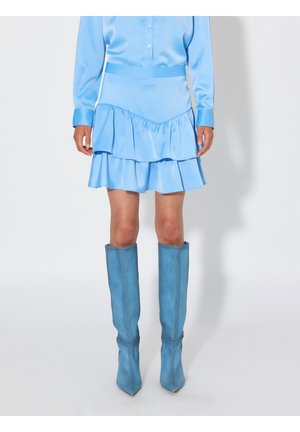 SOMETHINGNEW KIM LAYERED SKIRT - A-lõikeline seelik - della robbia blue