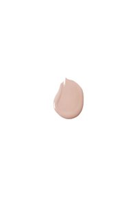 Fond de teint liquide d'une couleur beige doux, avec une texture lisse et brillante, légèrement visqueuse, et une forme de goutte arrondie.