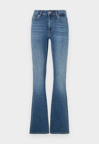ONLY ONLBLUSH RHINESTON  - Flared jeans - medium blue denim