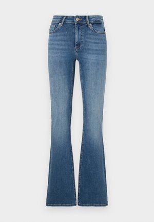 ONLY ONLBLUSH RHINESTON  - Flared jeans - medium blue denim