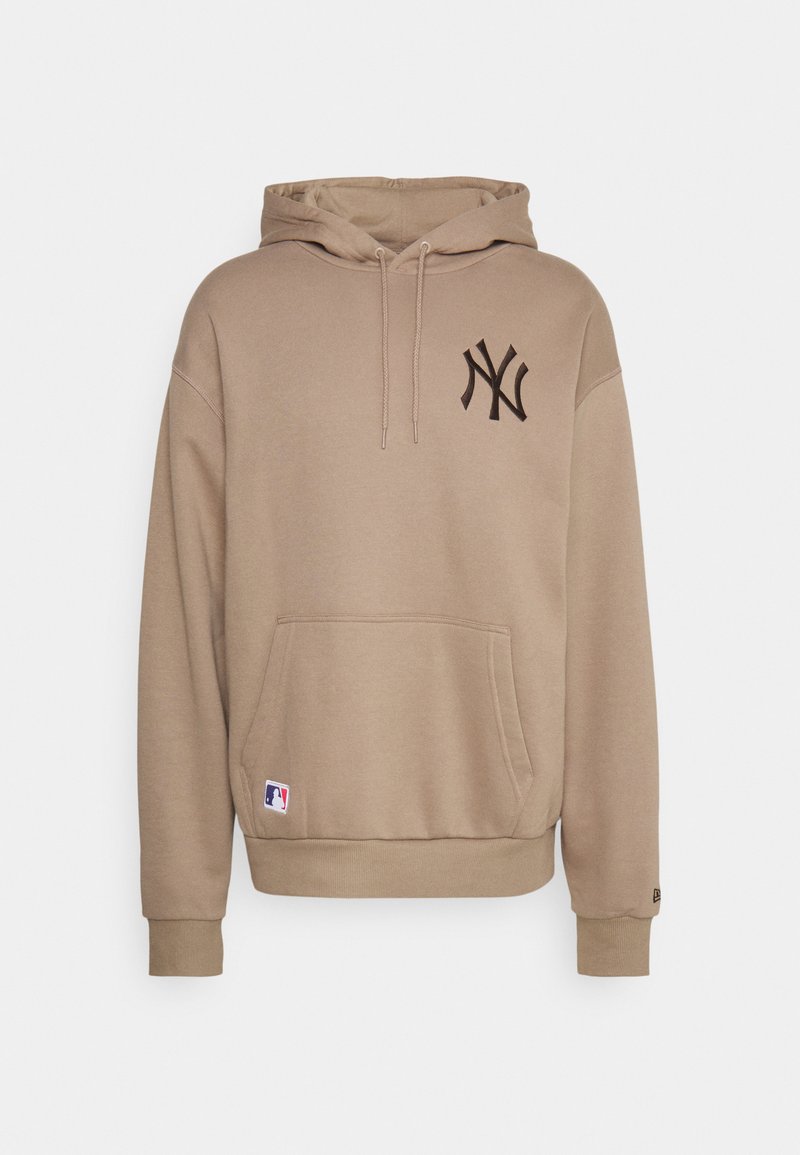 New Era MLB NEW YORK YANKEES LOGO HOODY - Zip-up sweatshirt - ash  brown/light brown - Zalando.de
