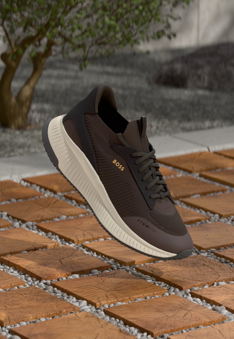 BOSS SLON - Sapatilhas - dark brown