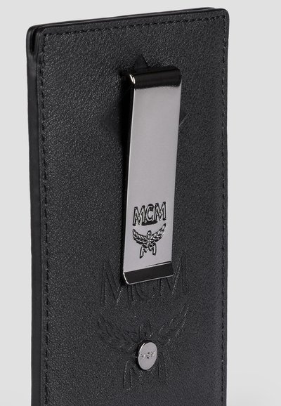 MCM MIT MAXI-MONOGRAMM UND GELDSCHEINKLAMMER - Portemonnee - black