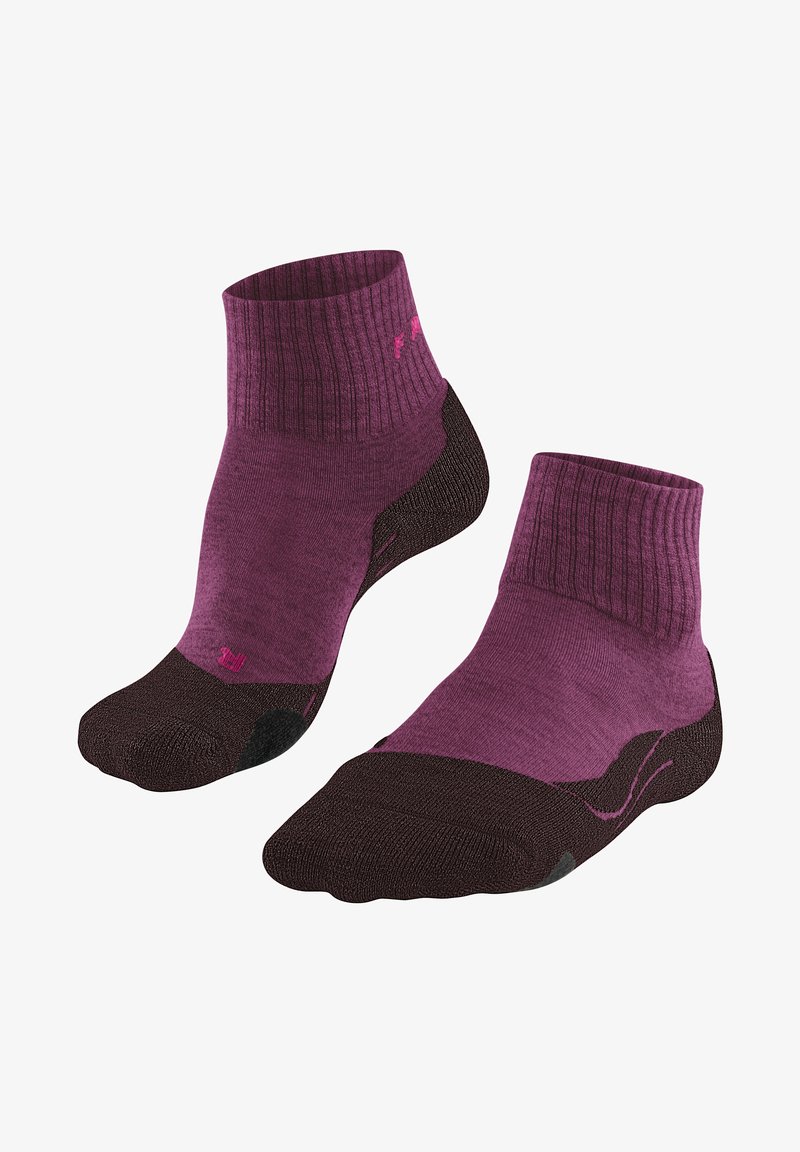 FALKE TK2 SHORT - Sportsocken - burgundy