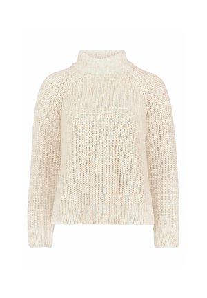 Cartoon, CARTOON MIT STEHKRAGEN STRICKPULLOVER - Strickpullover - cream green