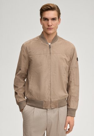 Giacca di pelle - beige