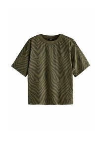 SHORT SLEEVE CREW NECK - T-shirt med print - zebra print