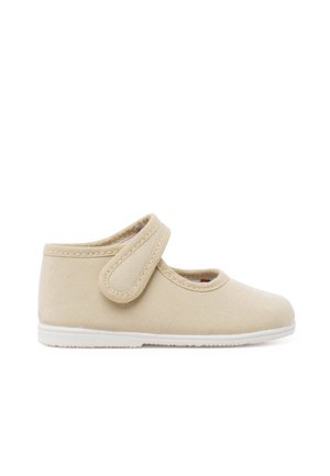 MERCEDITAS LONA SUELA FINA TIRA ADHERENTE - Ankle strap ballet pumps - beige