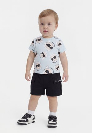 KARL LAGERFELD KIDS UNISEX SET - Shorts - light blue/black