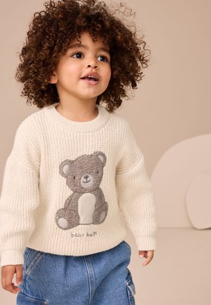 Next, Pullover - cream bear
