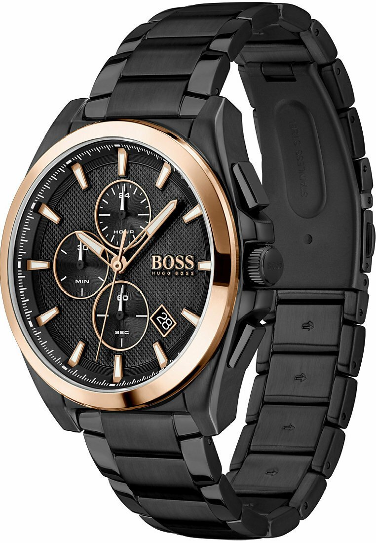 BOSS Pulkstenis ar hronogrāfu - schwarz/melns - Zalando.lv