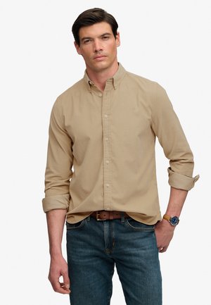Superdry & Co, SUPERDRY CLASSIC NEEDLE CORD SHIRT.. - Skjorter - stone wash taupe brown