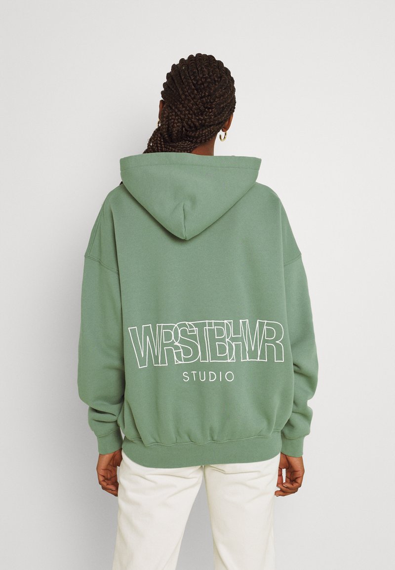 WRSTBHVR STUDIO HOODIE WASHED - Hoodie - soft green/green - Zalando.ie