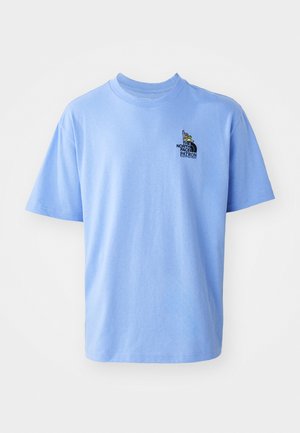 The North Face CLEAN TRAILS OVERSIZED TEE - Print T-shirt - virtual blue