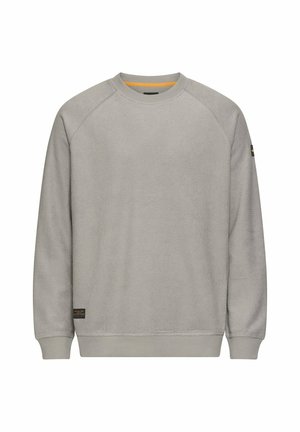 camel active, FROTTEE SWEATSHIRT MIT WEICHEM INNENMATERIAL - Sweatshirt - dust grey