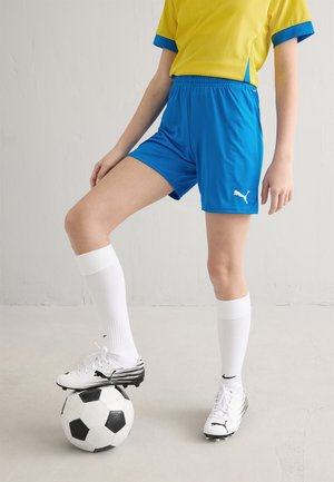 Puma TEAMGOAL - Pantalón corto de deporte - electric blue lemonade/white