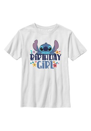 LILO & STITCH BDAY GIRL STITCH - T-shirt print - white