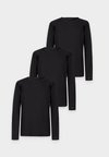 TEE PREMIUM ESSENTIALS 3 PACK - Nachtwäsche Shirt - black