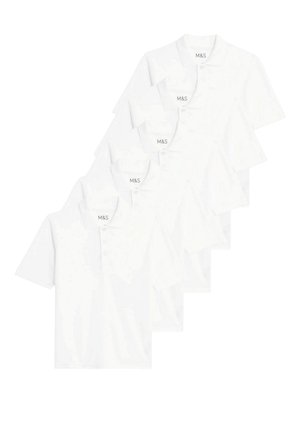 5 PACK UNISEX - Piké - white