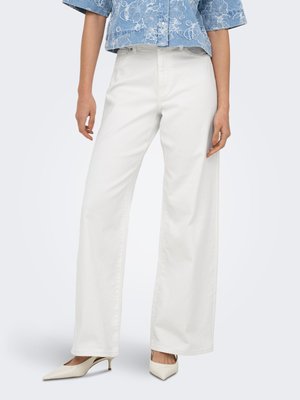 ONLY, Wide-fit ONLMADISON-SILLE High waist Wide Leg Fit - Flared-farkut - bright white