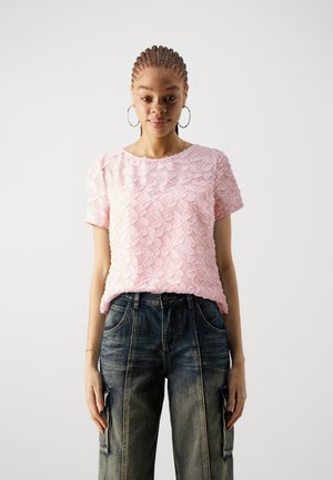 VIKAVI NECK - T-shirt con stampa - misty rose