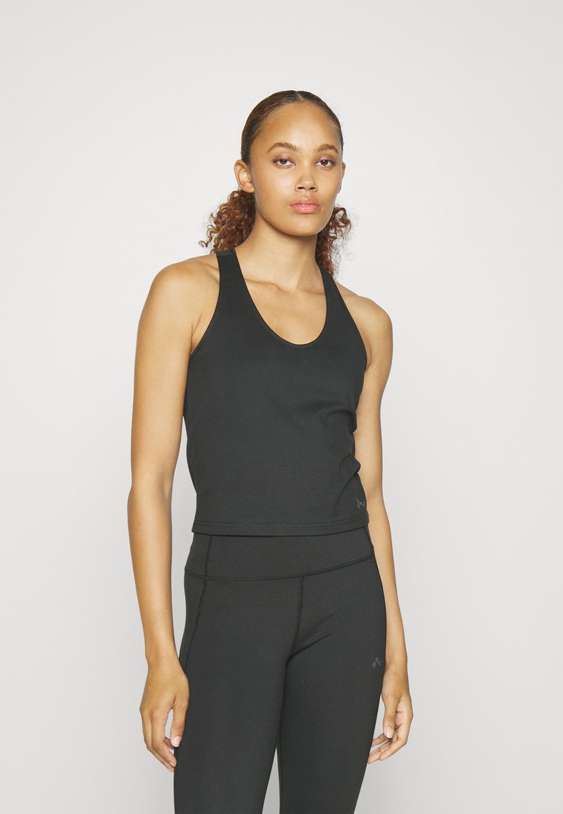 ONLY Onpcarmen SL Top Sportivo Donna – Canotta Traspirante Girocollo Per Allenamento E Palestra