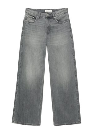 PULL&BEAR, LOOSE OVERSIZE - JEANS - Wide leg - light grey