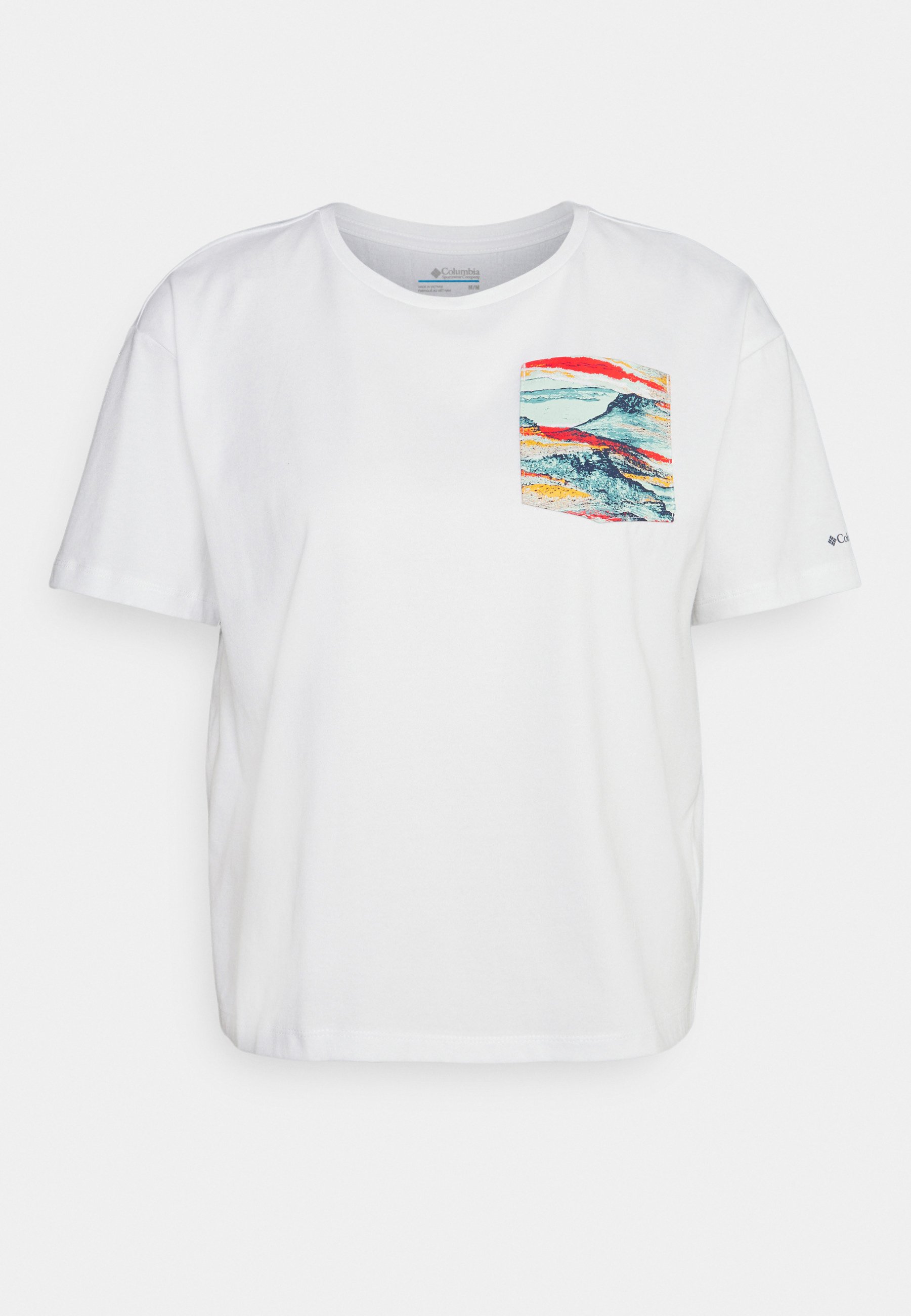 T-shirt - white/hyper natural pocket 