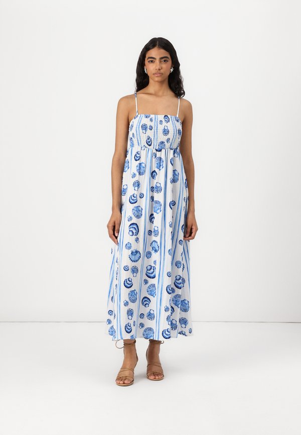 VMTINE TIRA BANDEAU DRESS - Maxi dress - cloud dancer