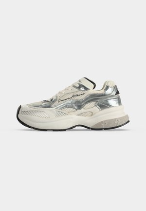 Emporio Armani Sneaker low - off white/silver-coloured/black