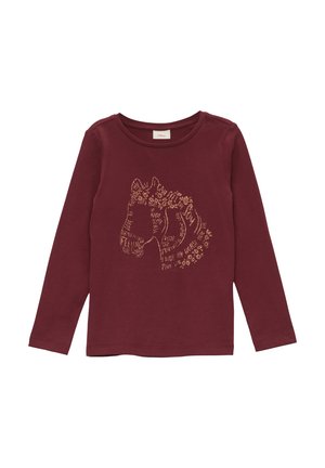 MET GLITTERPRINT - Longsleeve - bordeaux