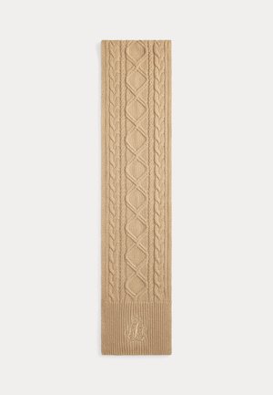 Lauren Ralph Lauren EMBROIDERED LOGO CABLE KNIT SCARF - Huivi - beige