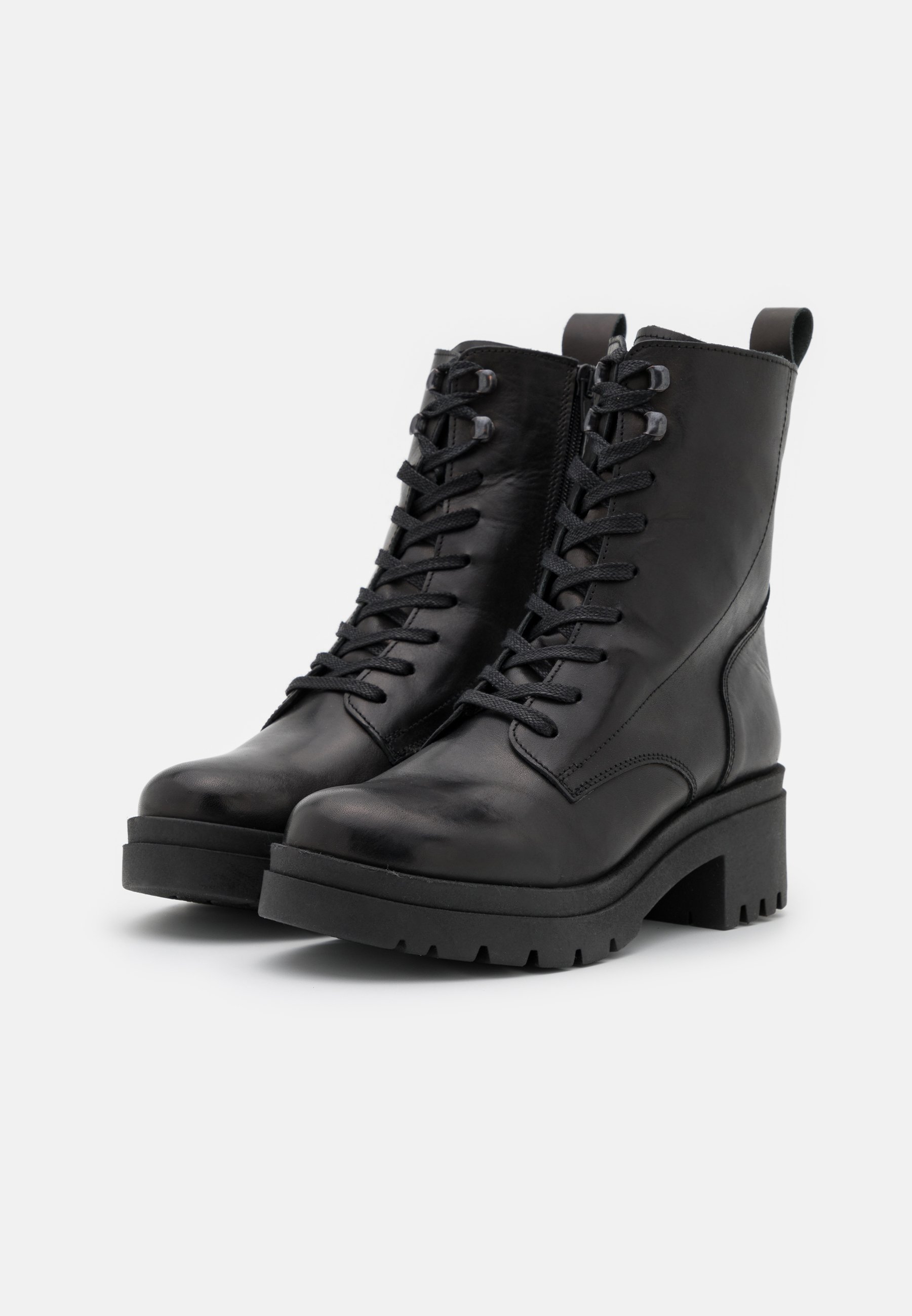 Zign Botines con cordones - black/negro - Zalando.es