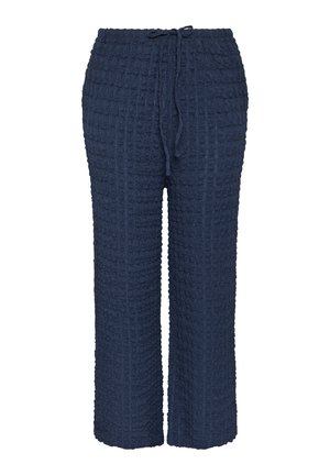 Yours Clothing, PLUS SIZE WIDE LEG TROUSERS - Stoffhose - navy