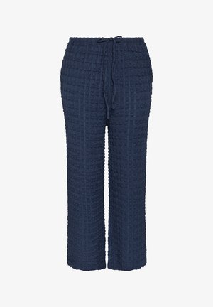 Yours Clothing, PLUS SIZE WIDE LEG TROUSERS - Stoffhose - navy