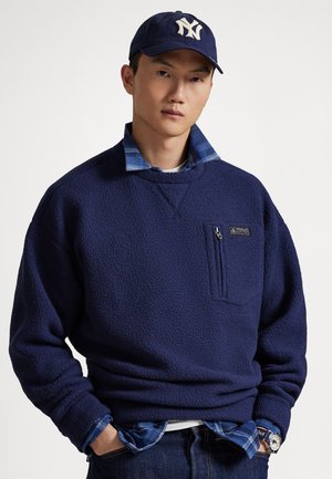 RELAXED FIT PILE FLEECE SWEATSHIRT - Fliisdžemper - cruise navy