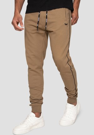 Threadbare SLIM FIT - Tracksuit bottoms - beige