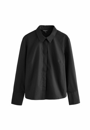 COLLARED LONG SLEEVE - Košilová halenka  - black