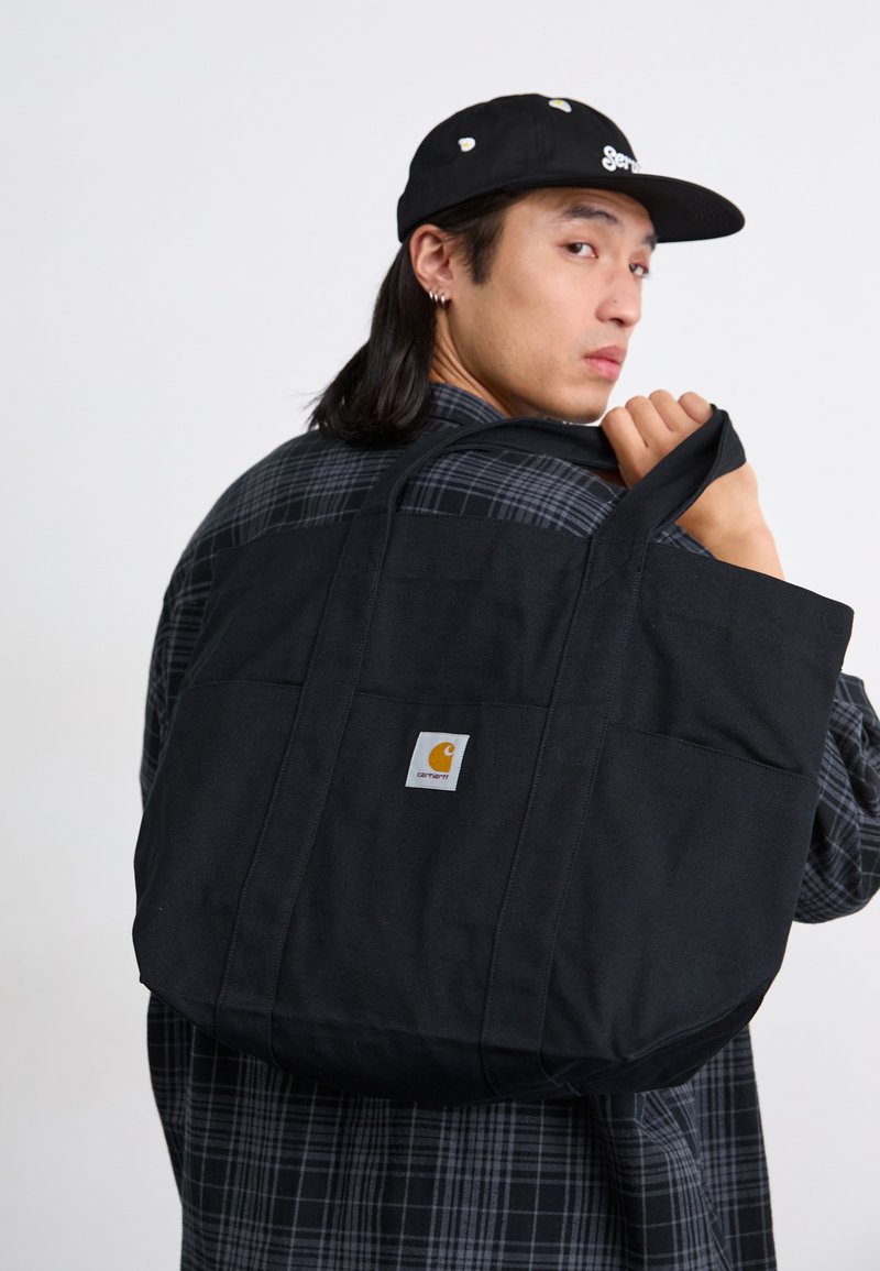 Carhartt WIP - PARKER TOTE BAG UNISEX - Geantă de pânză - black, Extindeți