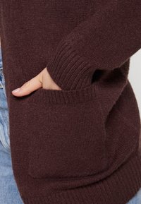 ONLY ONLLESLY OPEN - Chaqueta de punto - black coffee