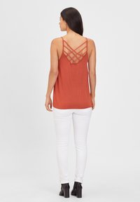 LASCANA SPAGHETTI - Top - rostrot