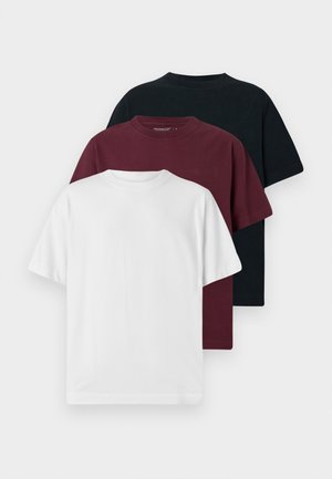 SOLID HOLIDAY BOX 3 PACK - Basic póló - dark/red/white