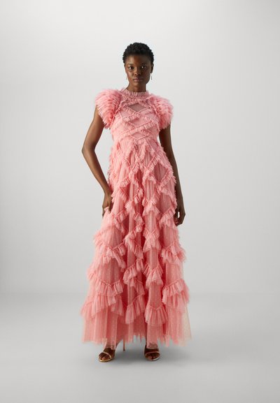 Needle & Thread GENEVIEVE RUFFLE GOWN - Occasion wear - coral
