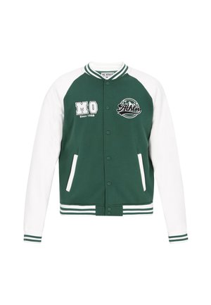 Cipzáras pulóver - green offwhite