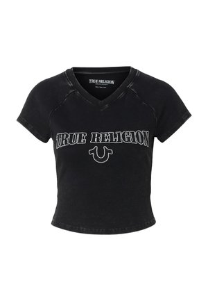 True Religion, T-shirt print - jet black