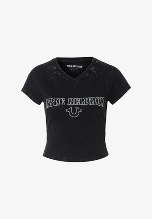 True Religion, - T-shirt z nadrukiem