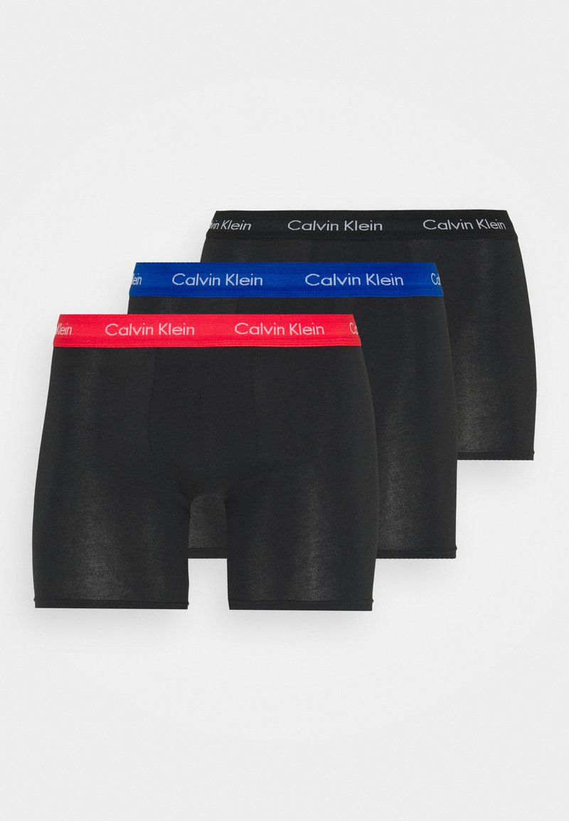Calvin Klein Underwear BOXER BRIEF 3 PACK COTTON STRETCH - Cuecas boxer - blue/strawberry field/black